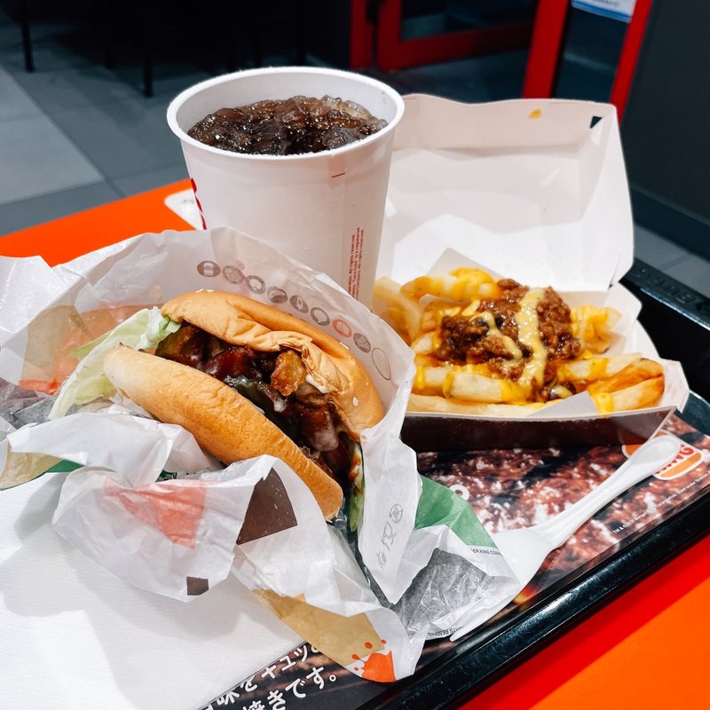 ウエスタン スモーキーワッパーJr.Set(バーガーキング 蒲田店 （BURGER KING）)