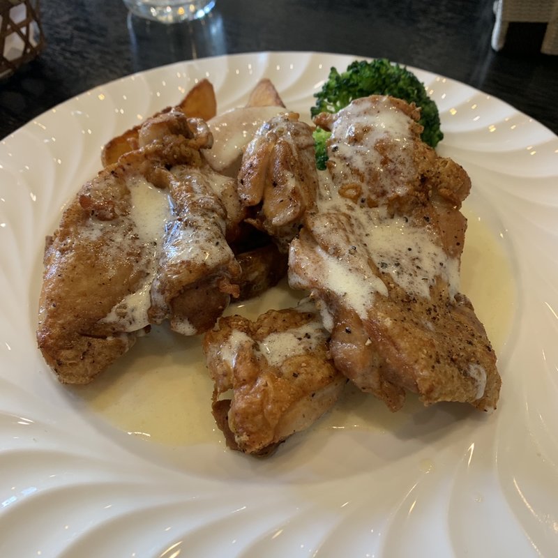 鶏もも肉のオーブン焼きレモンソース(ポイント)