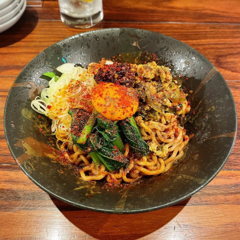 汁なし納豆坦々麺(いが嵐倉庫 )