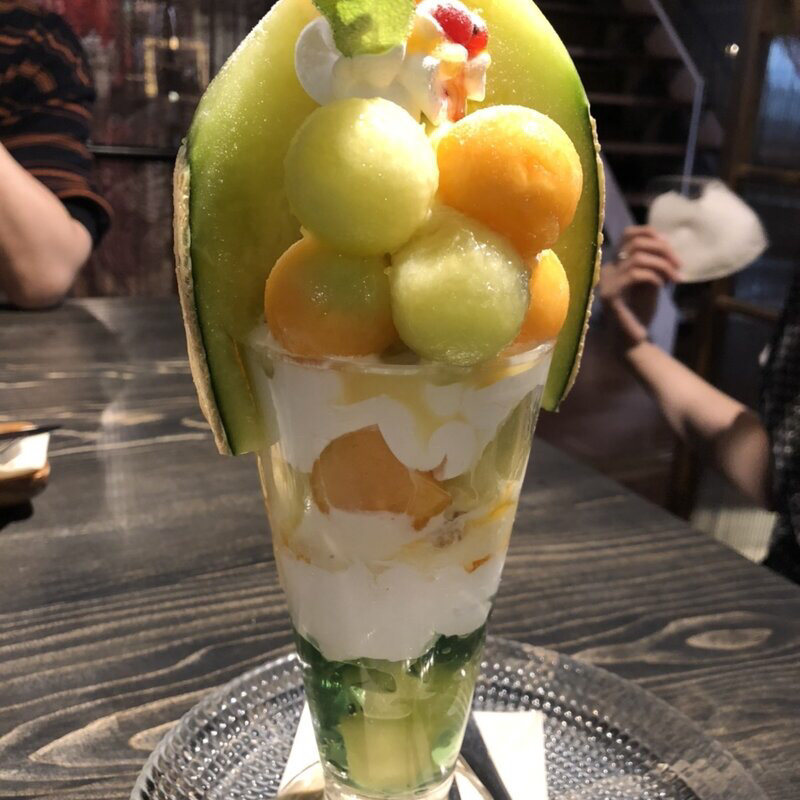 メロンのパフェ(cafe ことだま （カフェコトダマ）)