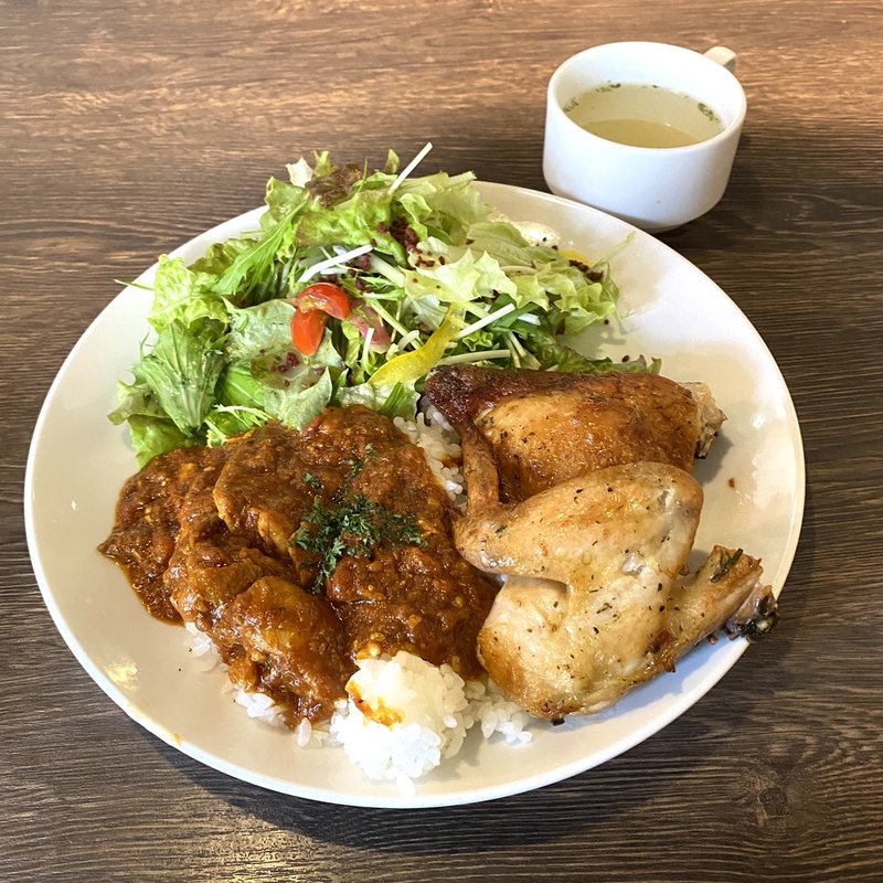 クォーターチキンプレート(チキンプレイスロティ　東日本橋)