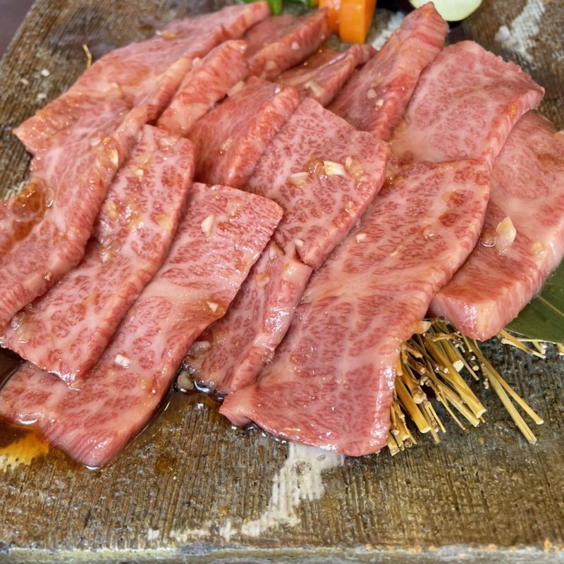 特選カルビ定食(黒毛和牛と旬野菜 Ogawatei 箕面本店)