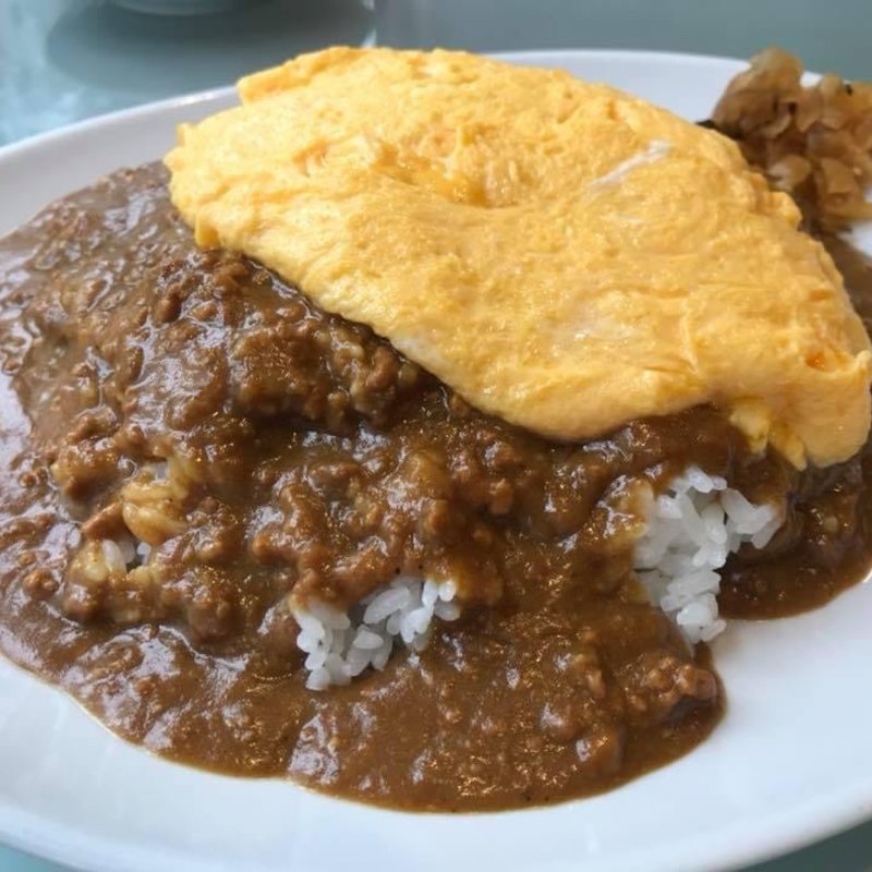 Bセット ドライカレーオムレツのせ(中辛)(ルー・ド・メール （Loup de mer）)