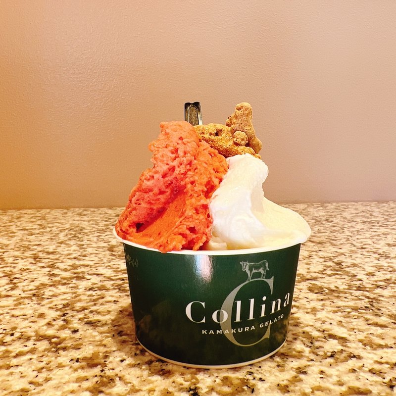 あまおう&シーソルト(Collina kamakura gelato)
