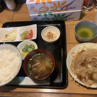 豚生姜焼定食(お食事処 まつざか)