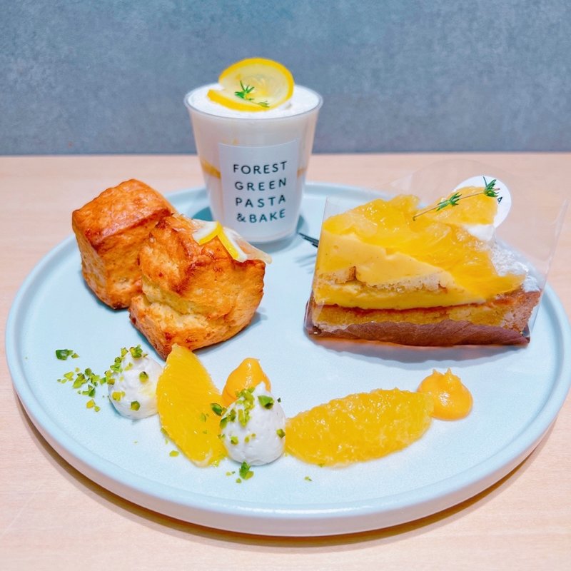 柑橘のタルトプレート(FOREST GREEN PASTA&BAKE)