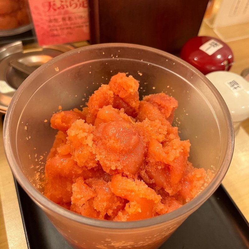 明太子食べ放題(定食か天丼注文時のみ)(えびのや サカエチカ店)