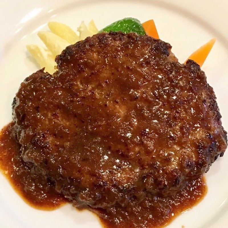 ハンバーグステーキ ライス付き(麻布食堂)