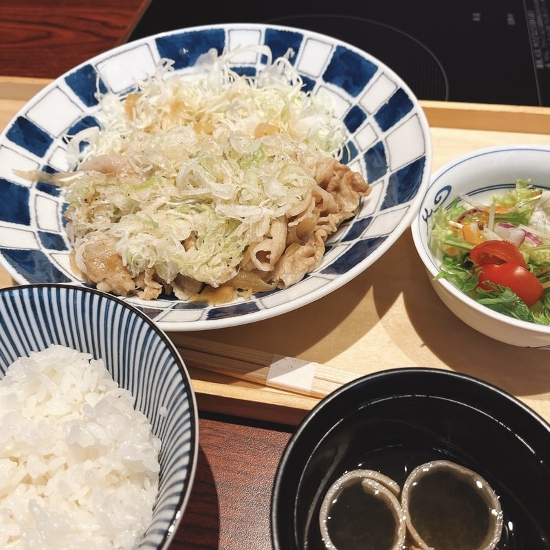 相模豚ねぎまみれ御膳(京都 瓢喜 八重洲店)