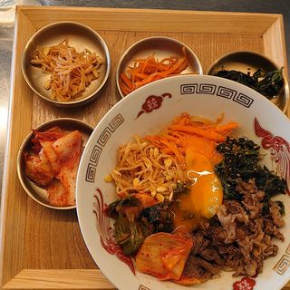 韓国まぜうどん定食(微吟飯店)
