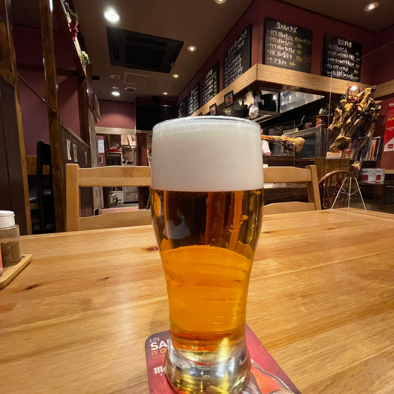 生ビール(鰯中華そば　ささ木)