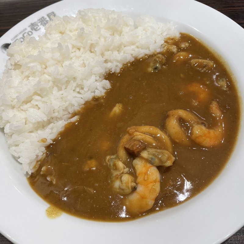 海の幸カレー(カレーハウスCoCo壱番屋 中央区西元町店)