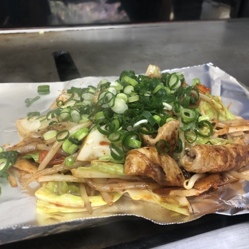 てっちゃん炒め(お好み焼き もだん )