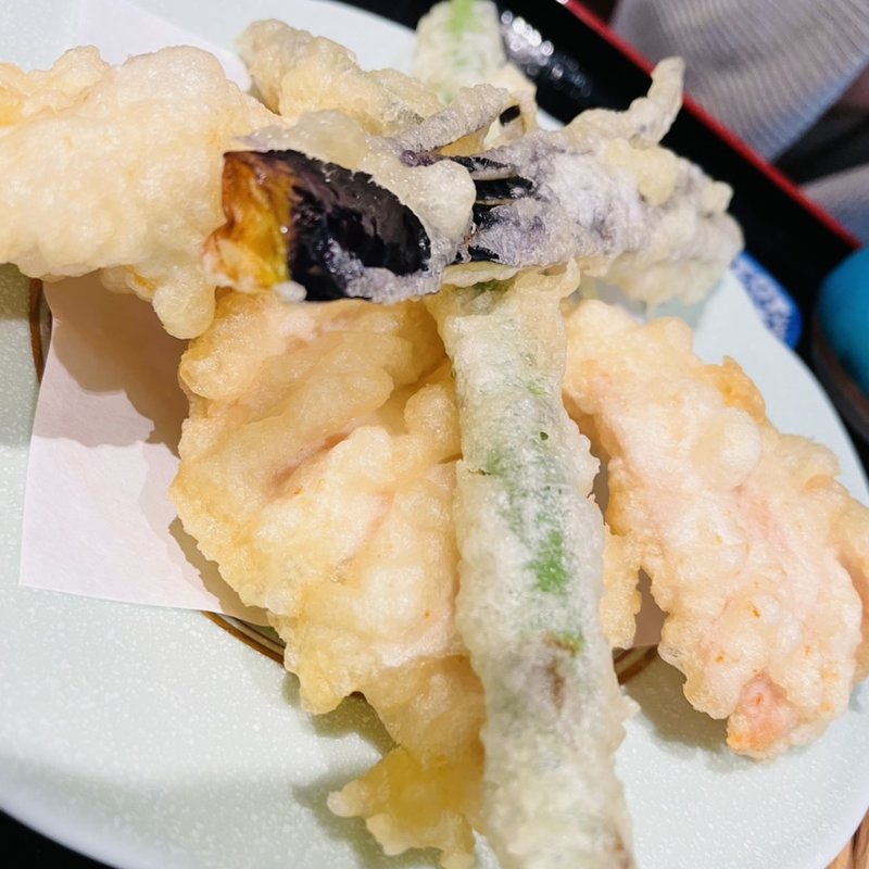 とり天　せいろ(そば処 天色)