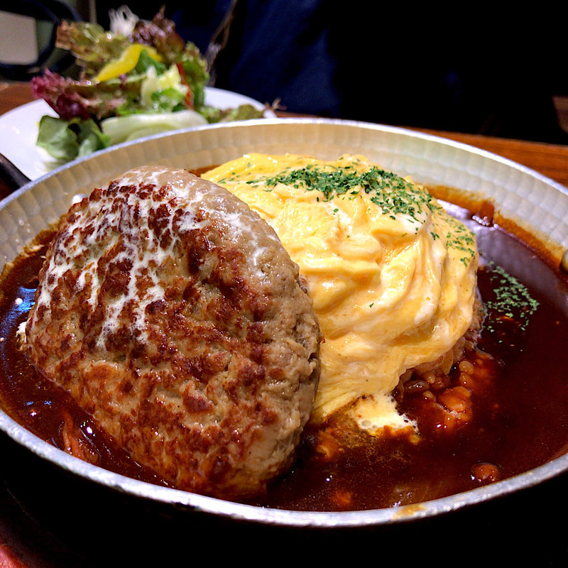 ハンバーグデミグラスソース オムライス(ニューヨークキッチン エスパル仙台 （NEW YORK KITCHEN）)