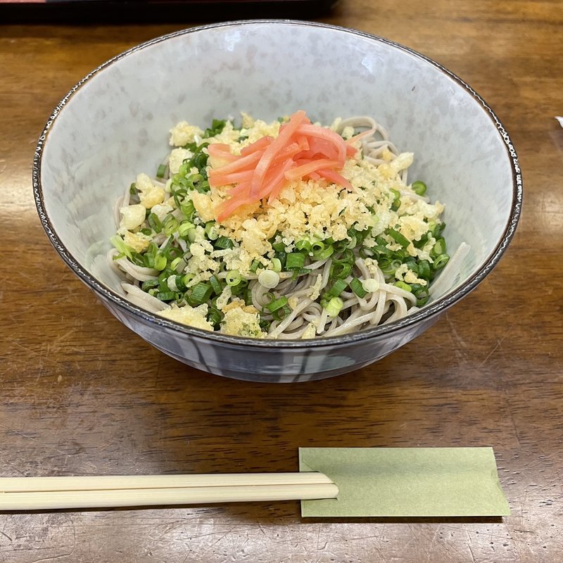 冷やしたぬきそば(どんぐり庵)