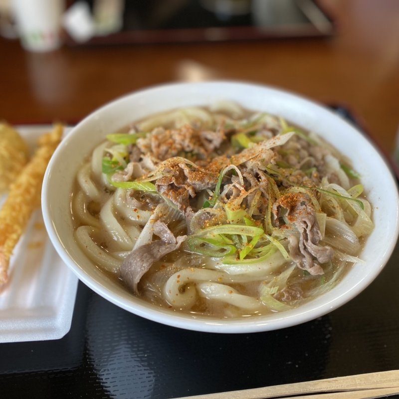 肉ぶっかけ(手打うどん 三徳)