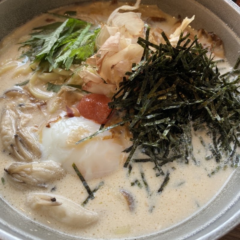 明太クリームめんちゃんこ(博多めんちゃんこ亭箱崎店)