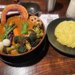 チキンカレー　　スープ大盛り(ラマイ 札幌本店)