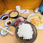 天ぷら&ブツ定食(多け乃)
