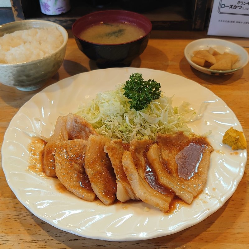 しょうが焼き定食(かつ吉)