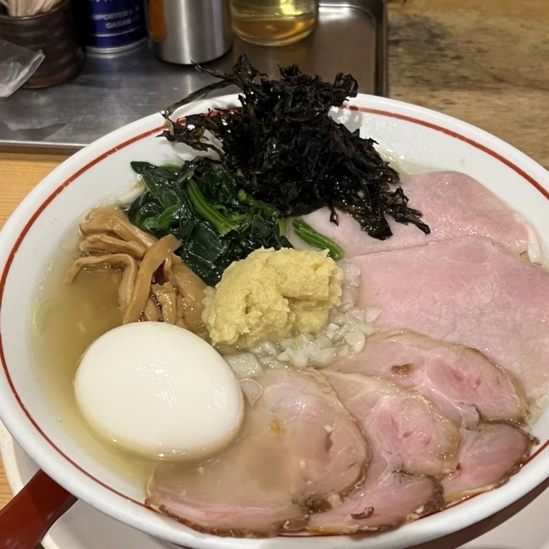 生姜塩らーめん(生姜醤油専門 我武者羅 幡ヶ谷本店)