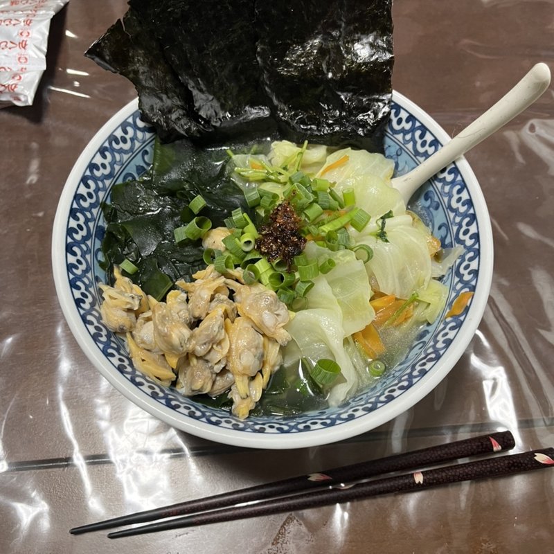 あさりラーメン(創作料理　我家)