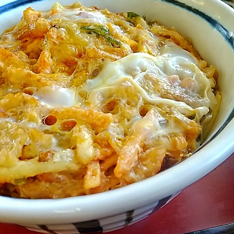 かき揚げ丼(山田うどん食堂 芽吹店)