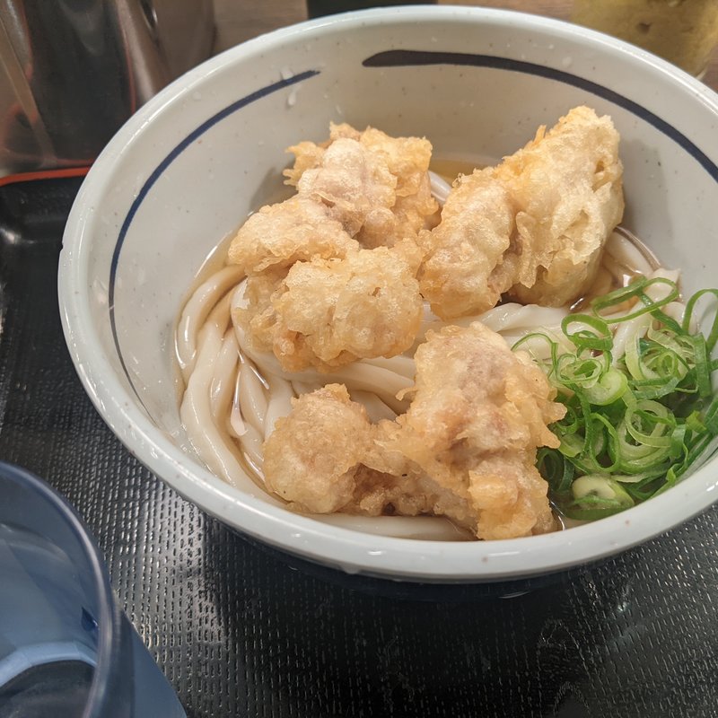 とり天うどん(おにやんま 新橋店)