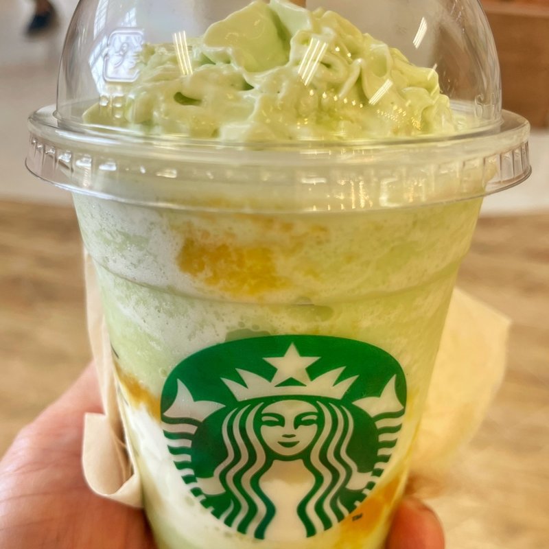 The メロン of メロン フラペチーノ(スターバックス アーバンドック ららぽーと豊洲3 地下1階店)