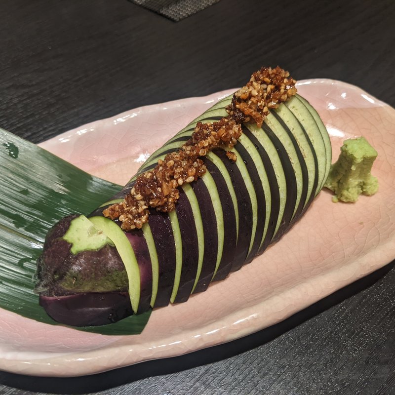 水茄子刺身(鳥酎　はなれ飯田橋店)