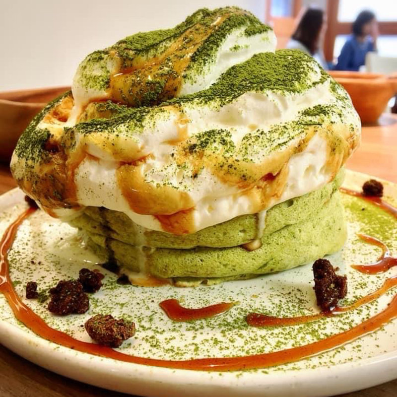 抹茶ティラミスパンケーキ(えぐぅ～ カフェ 国分寺店 （eggg Cafe）)