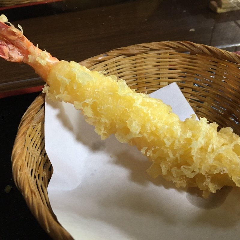 海老　天ぷら(長竿亭)