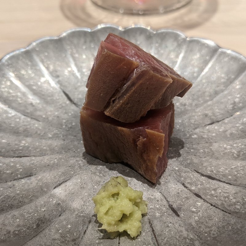 長崎対馬産本マグロ大トロ漬け(鮨  こゝろ)