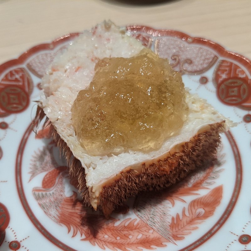 噴火湾産毛ガニ(鮨つぐ)