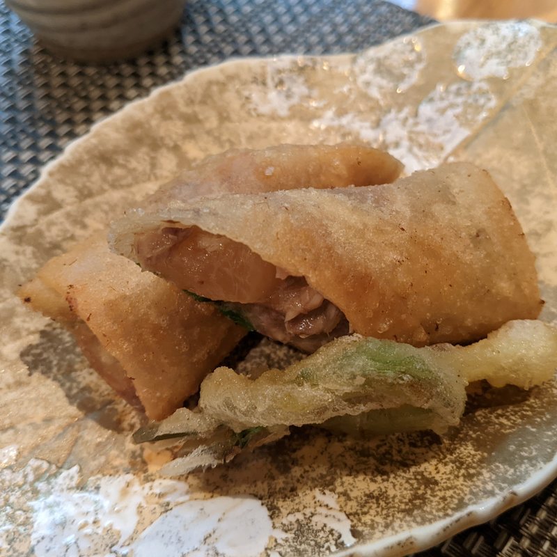 ブリ大根春巻き(割烹　船生 )