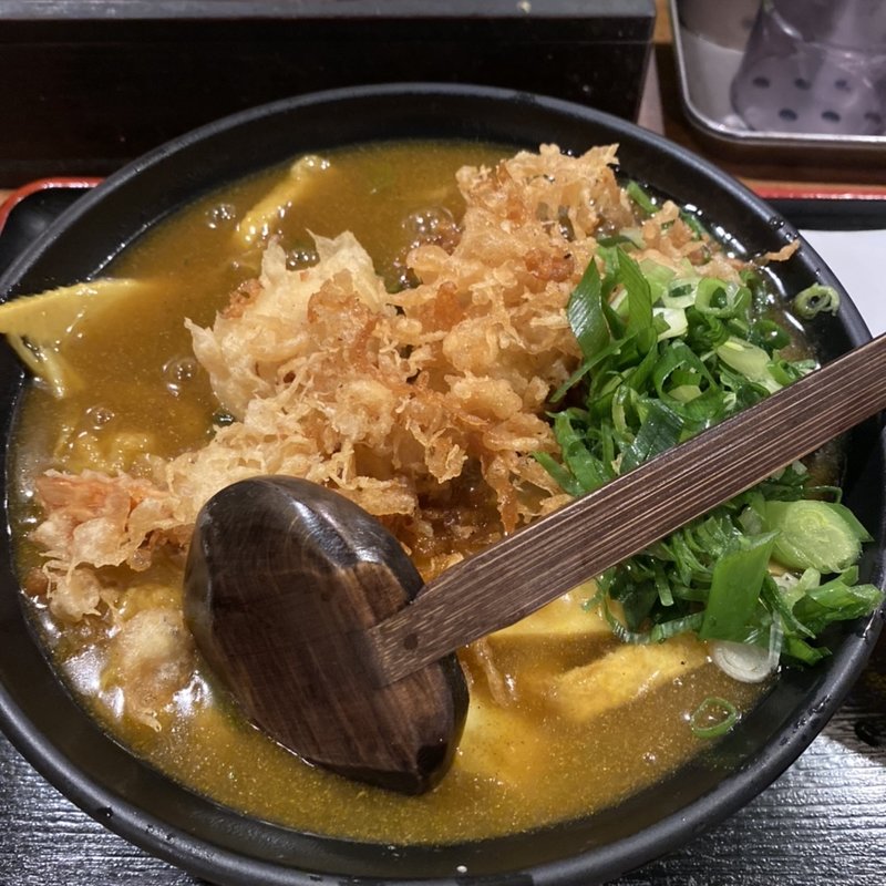 夏野菜のかれーうどん(天ぷら付)(手打ち饂飩にしき )