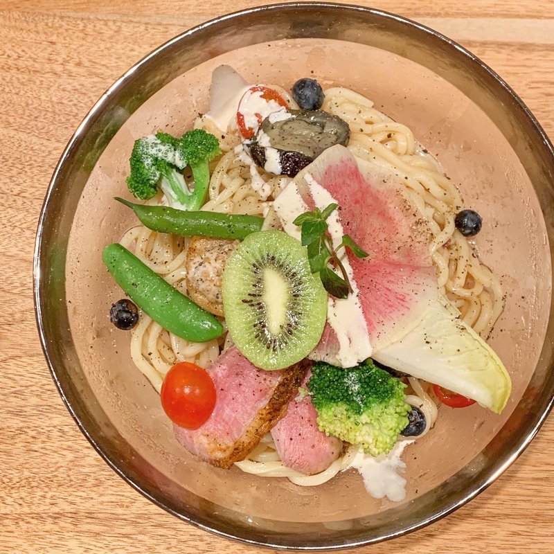 限定　海と大地の恵み冷やし中華(海老丸らーめん)