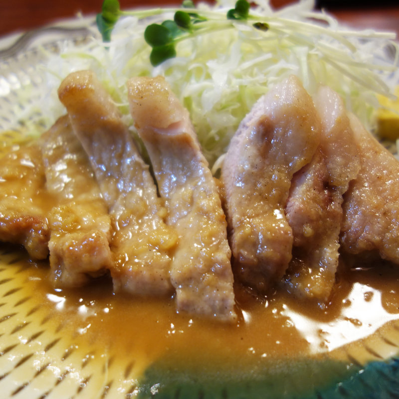 ロース焼定食(味のかつえだ)