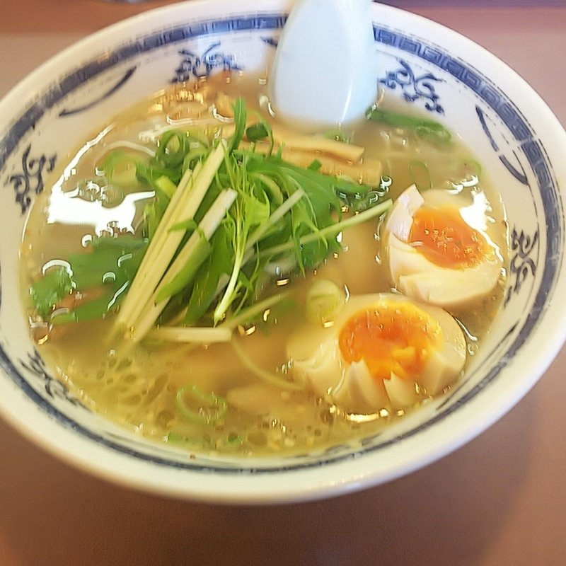 味玉極上塩ラーメン(らーめん創房 日本一 ぱこぱこ （らーめんそうぼう にほんいち ぱこぱこ）)