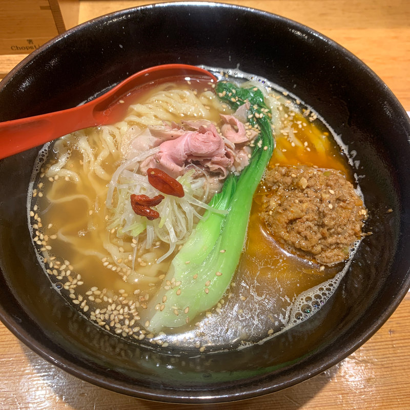 焼きあご白だしの担々麺(焼きあご塩らー麺 たかはし )