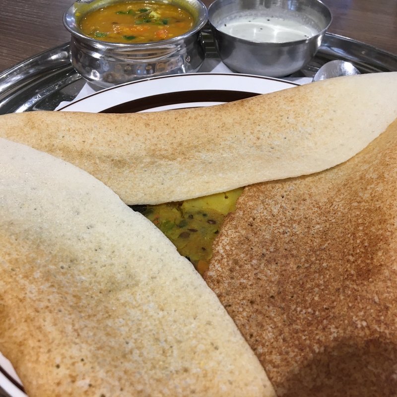 マサラドーサとサンバールセット(ハラールドーサビリヤニ)