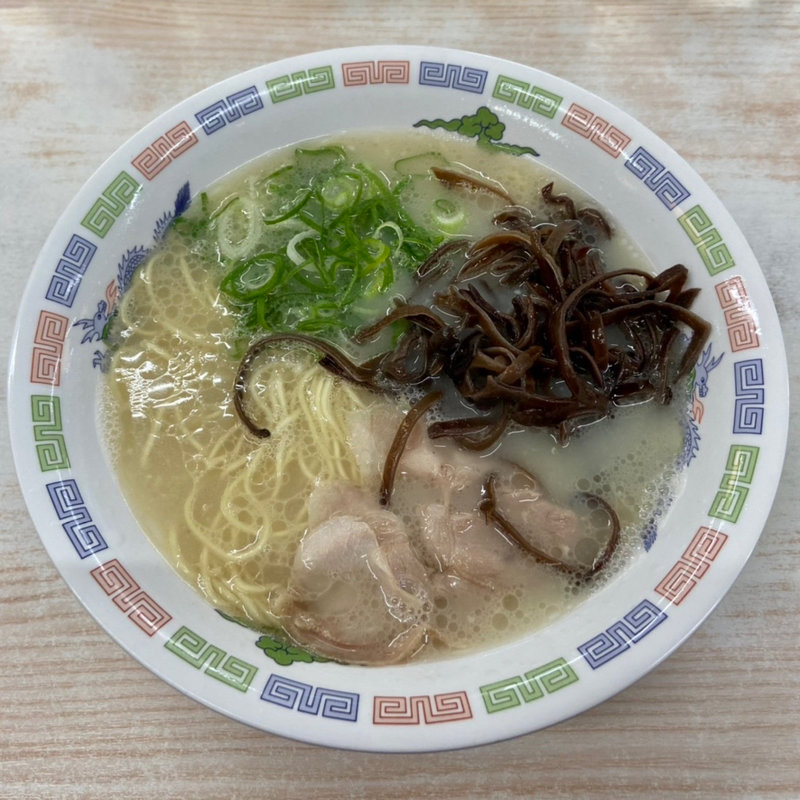 キクラゲラーメン(博多ラーメンはかたや 堅粕店)