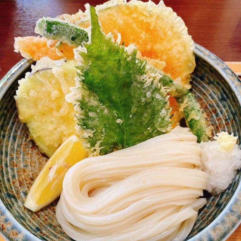 野菜天ぶっかけ(山もみじ )