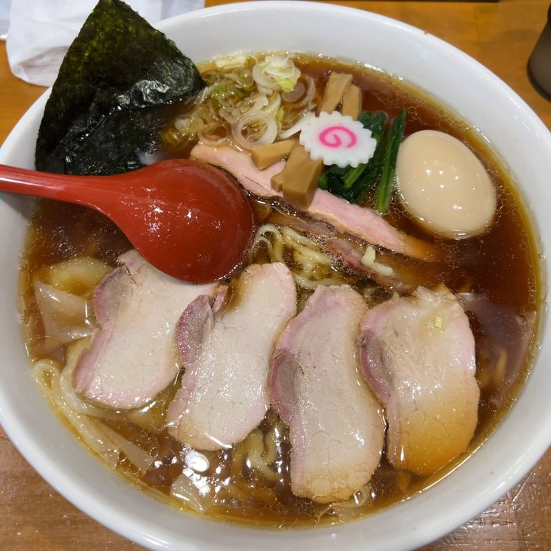 しょうが焼豚ワンタン麺 味玉入り(とら食堂 松戸分店 )