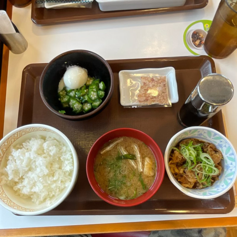 まぜのっけ朝食 ごはんミニ(すき家 1国藤沢辻堂店 )