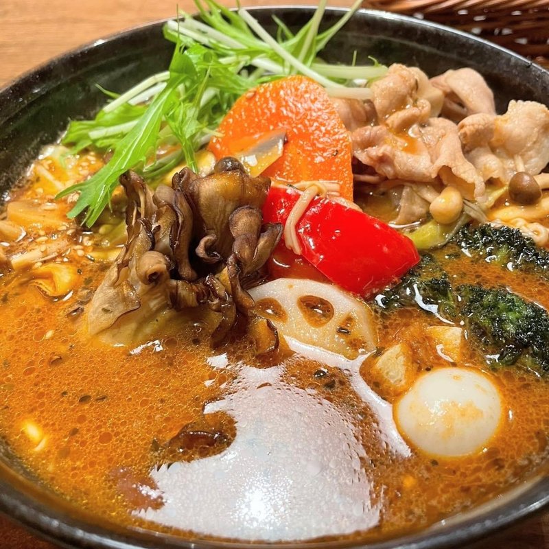 豚しゃぶと7種きのこの森(スープカレーガラク 中野店 （GARAKU）)