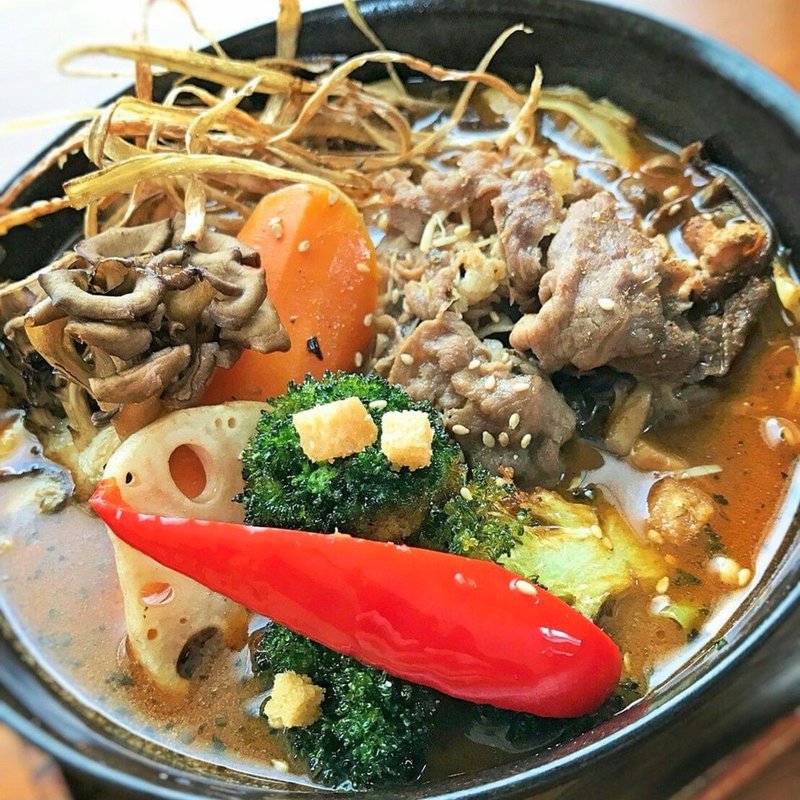 ラムしゃぶと7種きのこの森(スープカレーガラク 中野店 （GARAKU）)