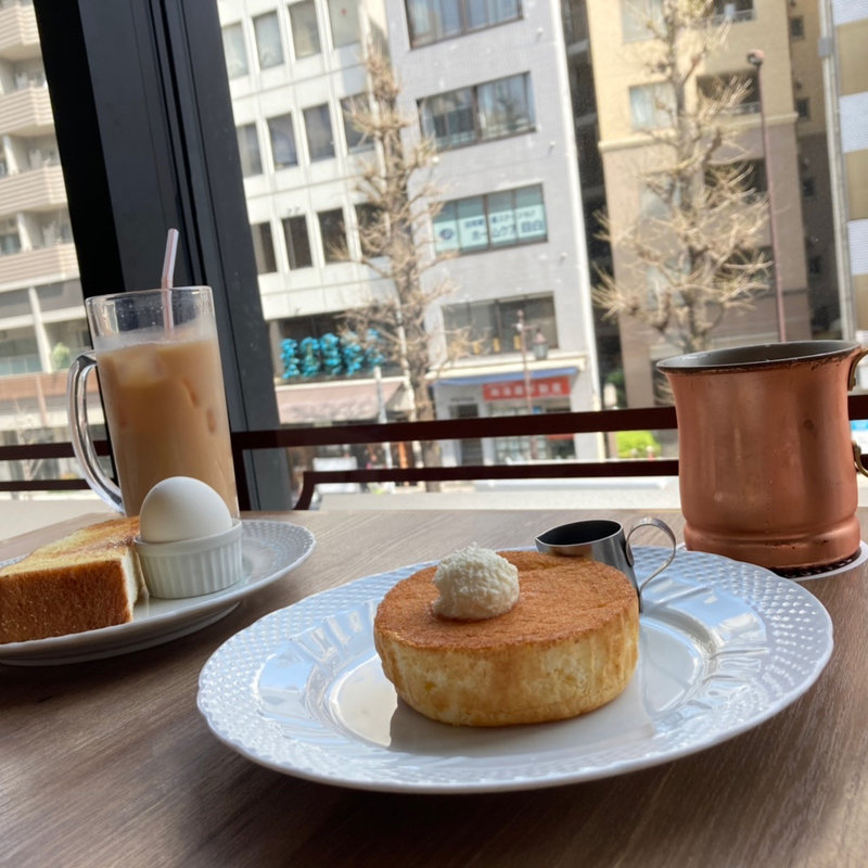 モーニング　ミニパンケーキ(星乃珈琲店)