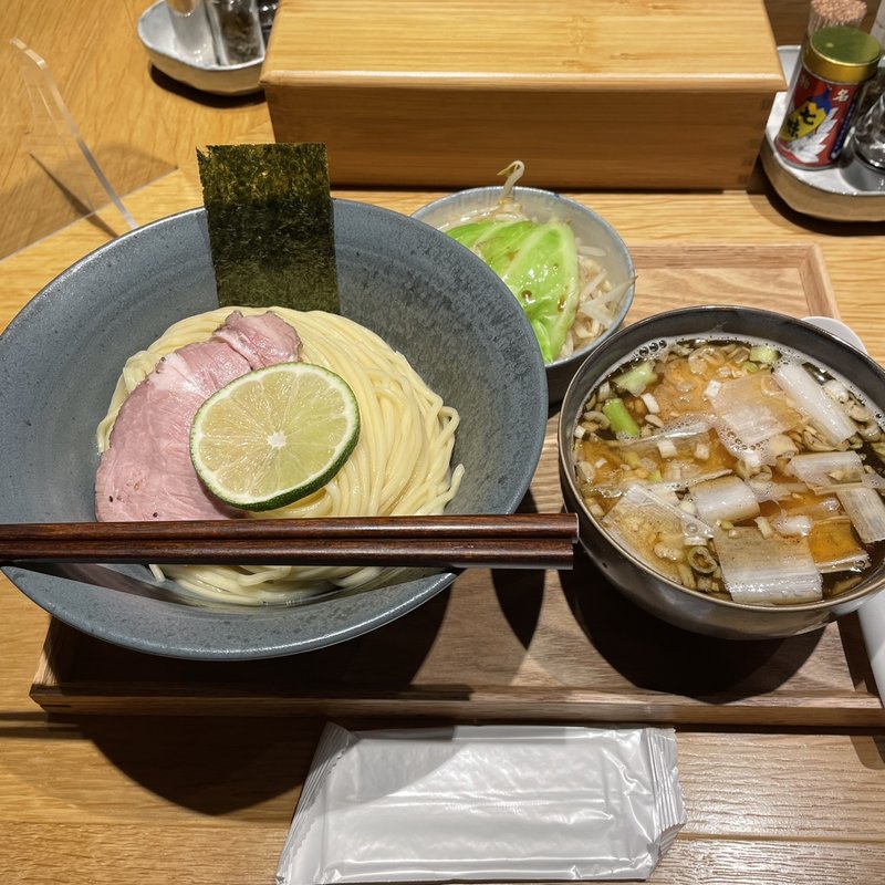 煮玉子つけそば(中華そば 二階堂)